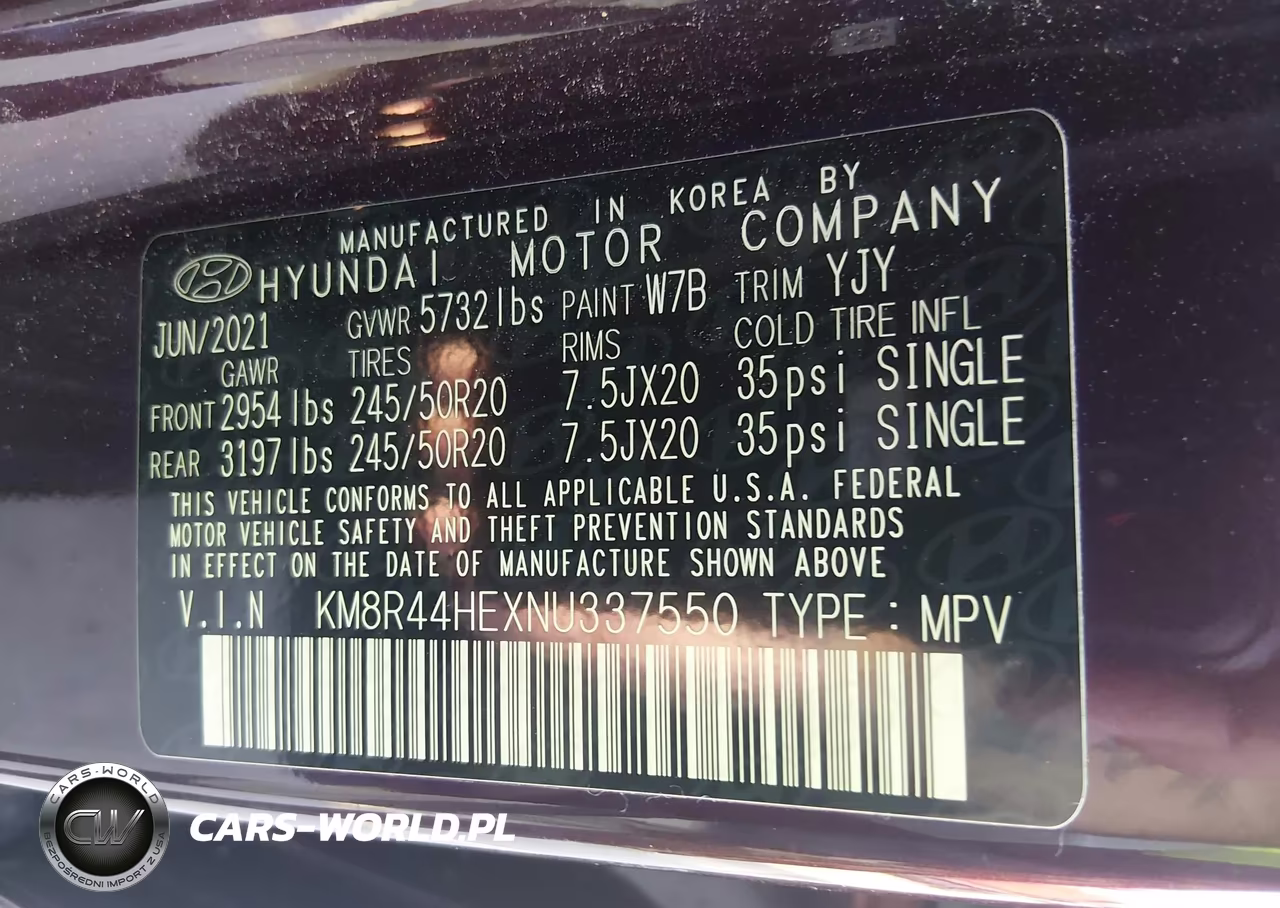 2022 Hyundai Palisade Sel VIN:KM8R44HEXNU337550 - 9