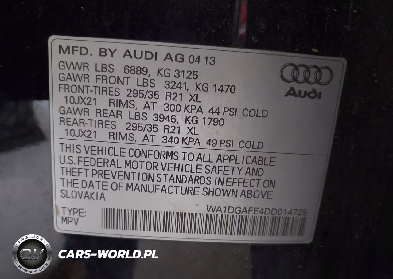 2013 Audi Q7 3.0T S Line Prestige VIN:WA1DGAFE4DD014725 - 9