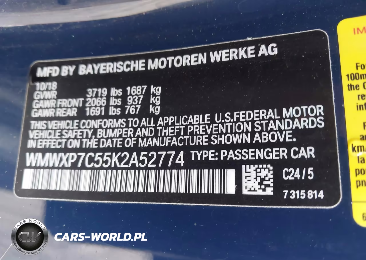 2019 Mini Hardtop Cooper S VIN:WMWXP7C55K2A52774 - 9
