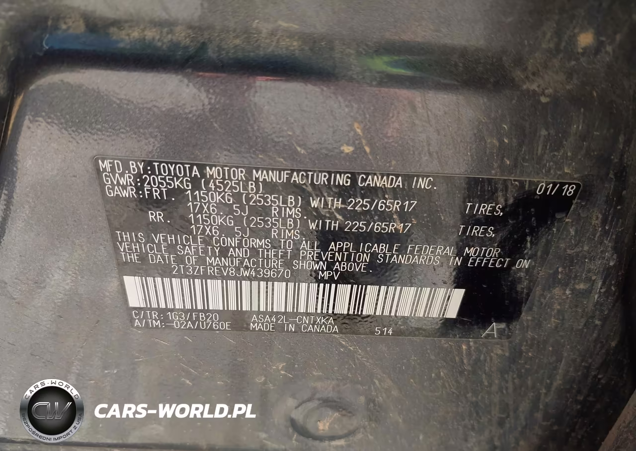 2018 Toyota Rav4 Le VIN:2T3ZFREV8JW439670 - 9