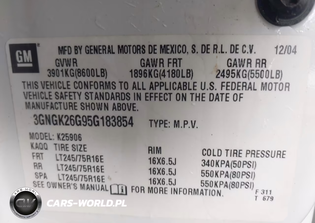 2005 Chevrolet Suburban 2500 Ls VIN:3GNGK26G95G183854 - 9