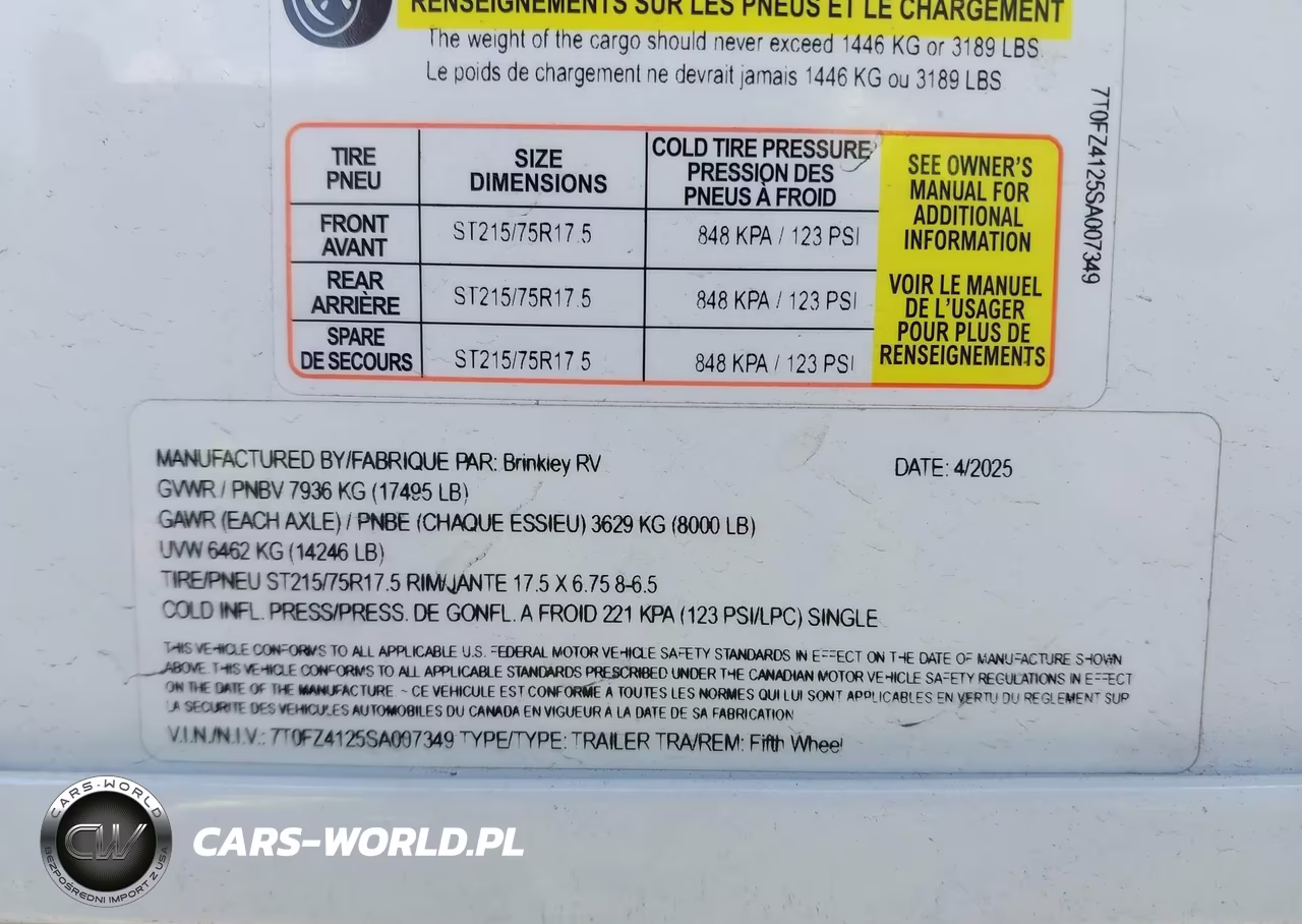 2025 Brinkley Rv Other VIN:7T0FZ4125SA007349 - 9