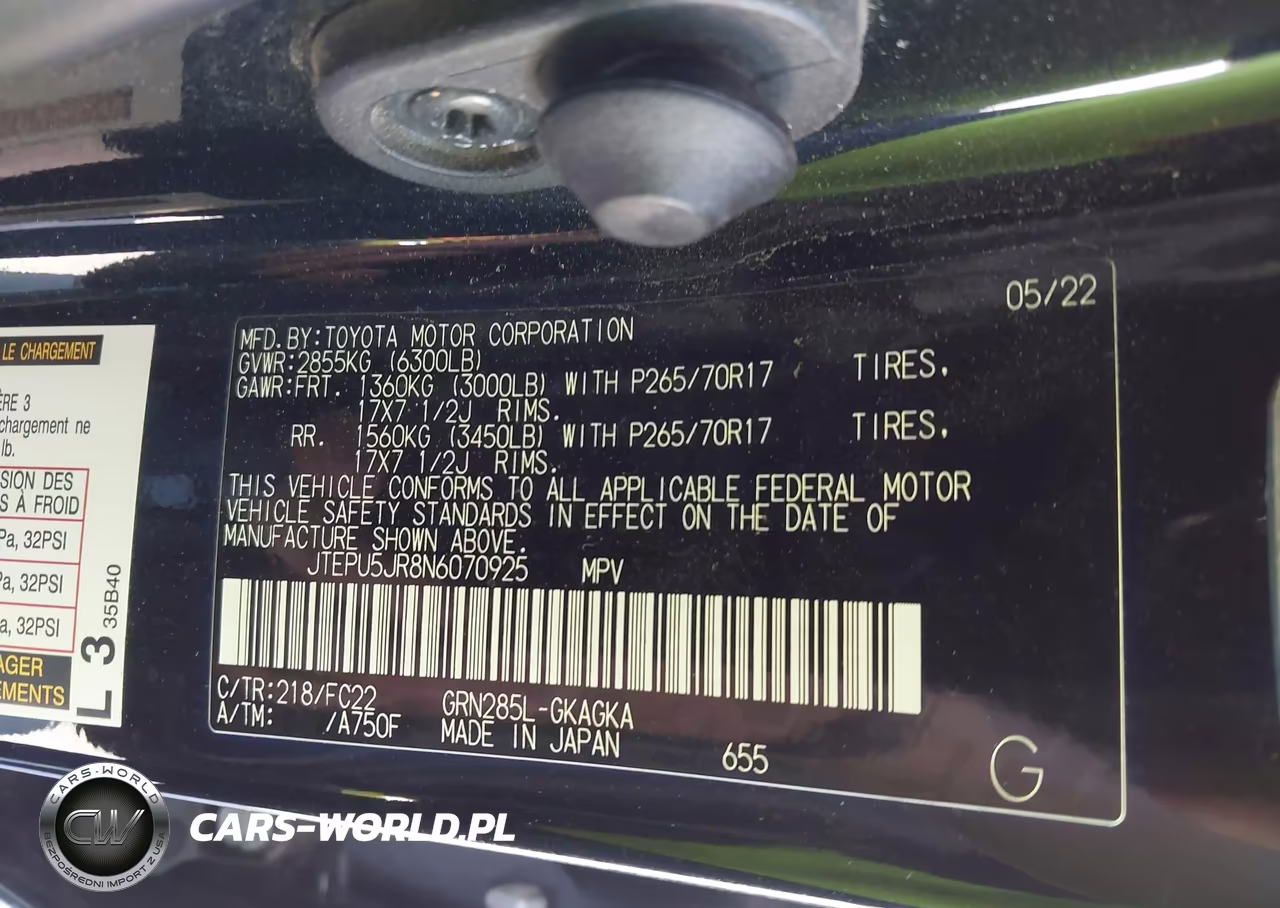 2022 Toyota 4Runner Trd Off Road VIN:JTEPU5JR8N6070925 - 9