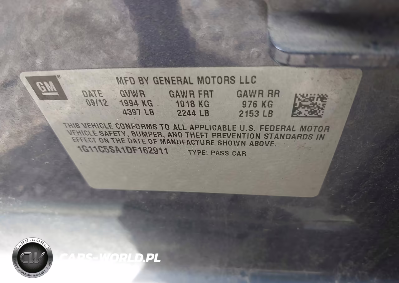 2013 Chevrolet Malibu 1Lt VIN:1G11C5SA1DF162911 - 9