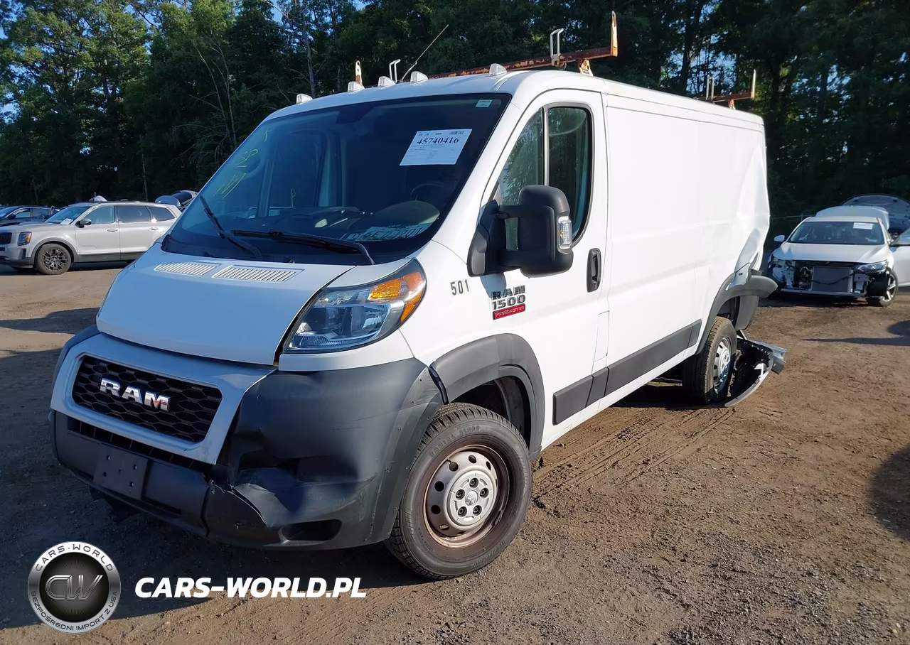 2019 Ram Promaster 1500 Low Roof 136 Wb VIN:3C6TRVAG8KE556019 - 2