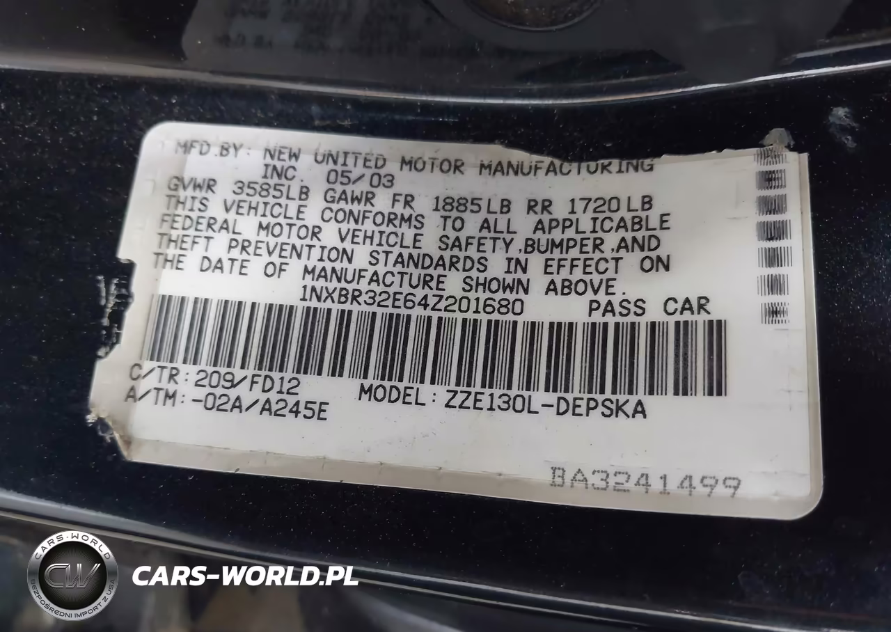 2004 Toyota Corolla S VIN:1NXBR32E64Z201680 - 9