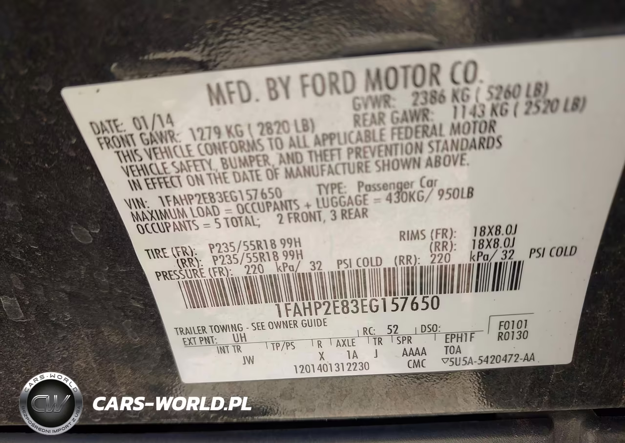 2014 Ford Taurus Sel VIN:1FAHP2E83EG157650 - 9
