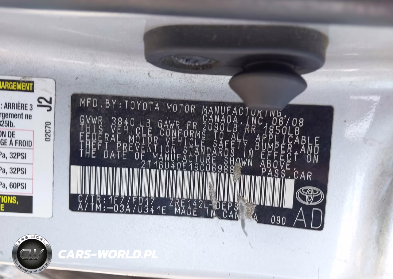 2009 Toyota Corolla S VIN:2T1BU40E19C069881 - 9