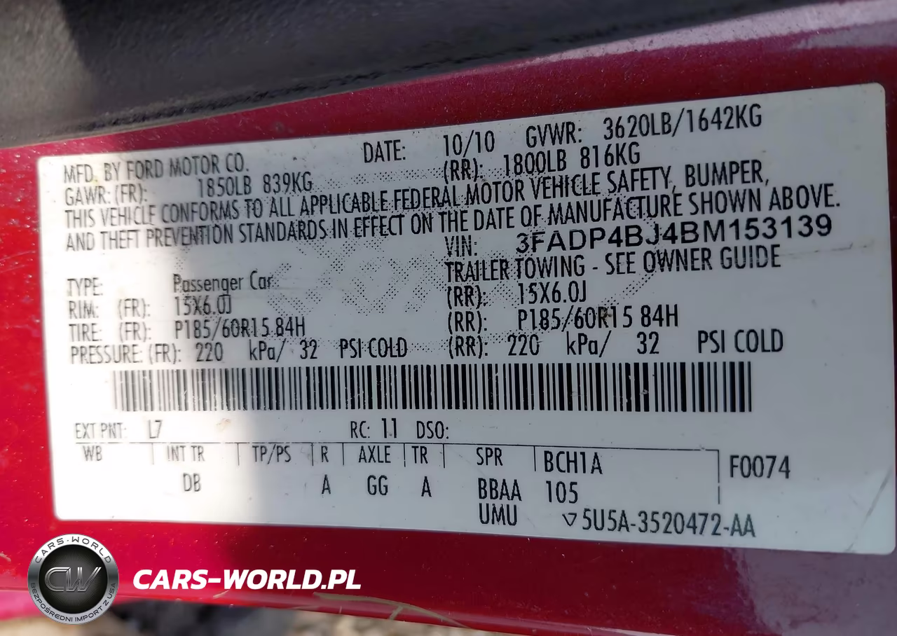 2011 Ford Fiesta Se VIN:3FADP4BJ4BM153139 - 9