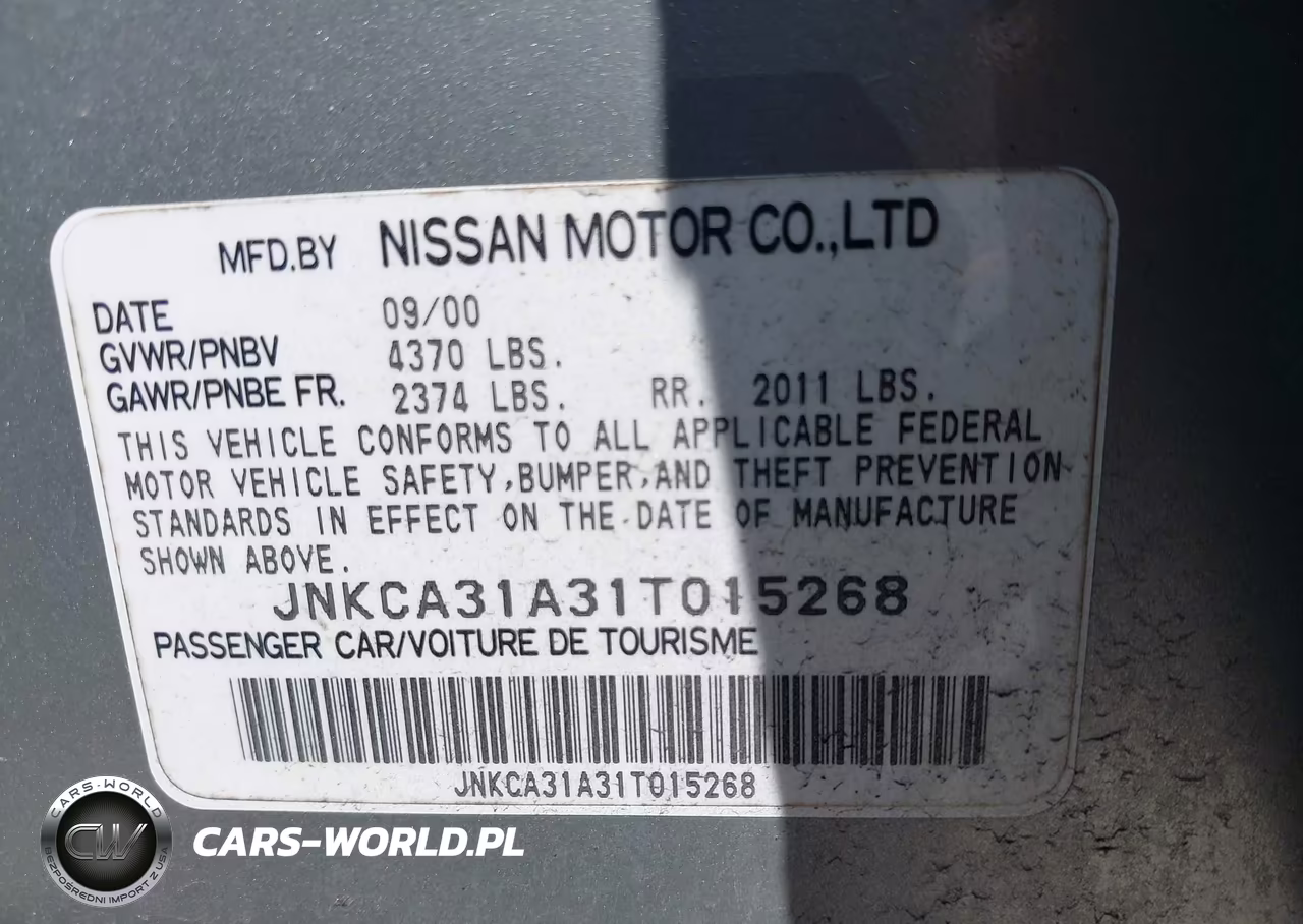 2001 Infiniti I30 Luxury VIN:JNKCA31A31T015268 - 9