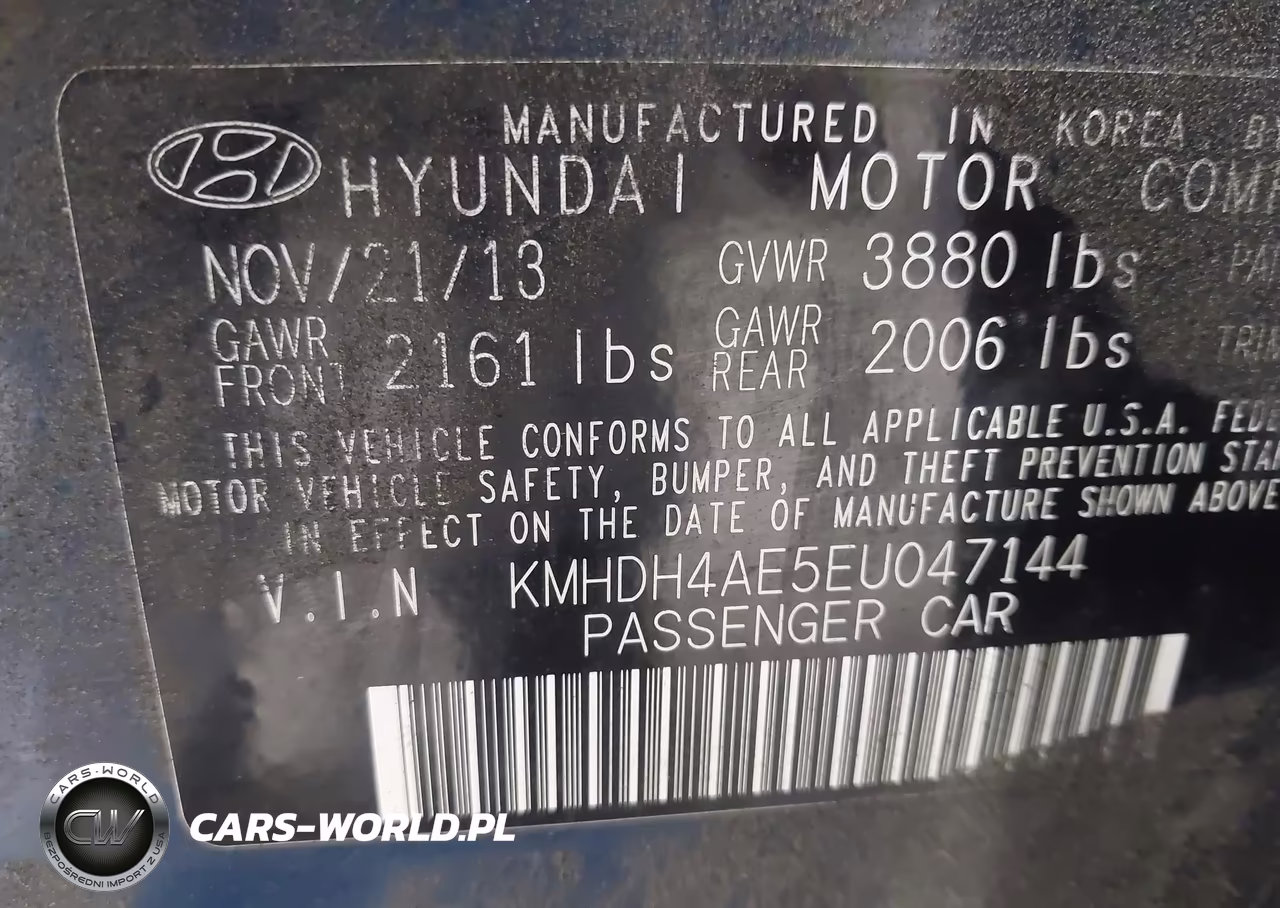 2014 Hyundai Elantra Se VIN:KMHDH4AE5EU047144 - 9
