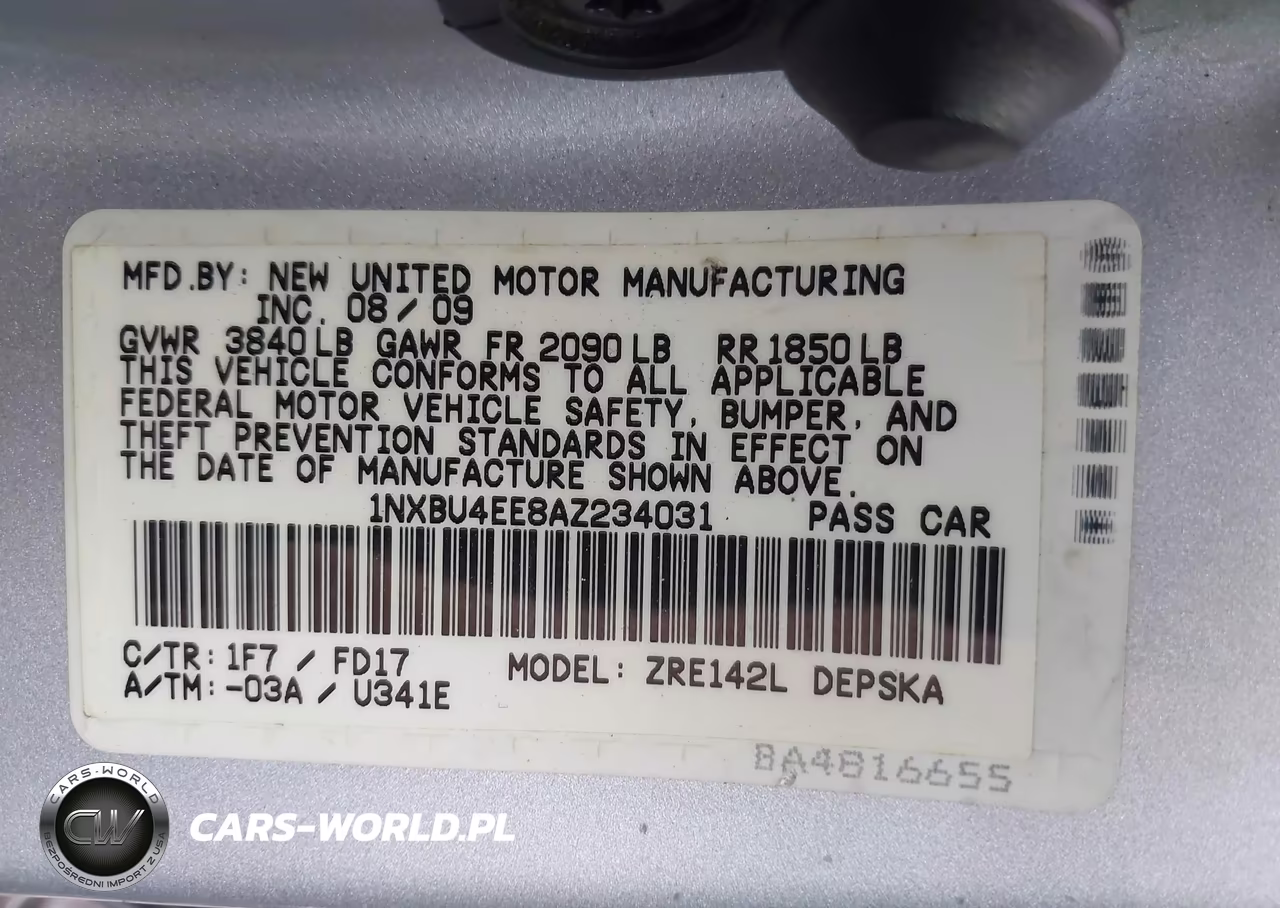2010 Toyota Corolla S VIN:1NXBU4EE8AZ234031 - 9