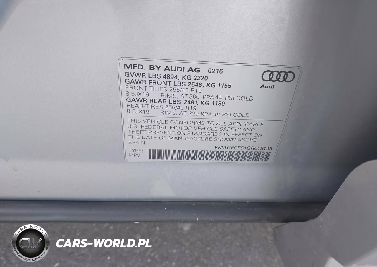 2016 Audi Q3 2.0T Premium Plus VIN:WA1GFCFS1GR018143 - 9