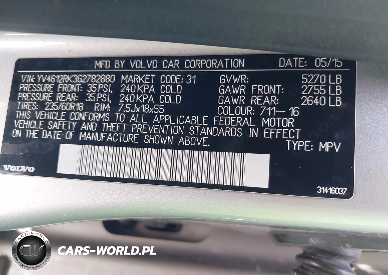2016 Volvo Xc60 T5 Premier VIN:YV4612RK3G2782880 - 9