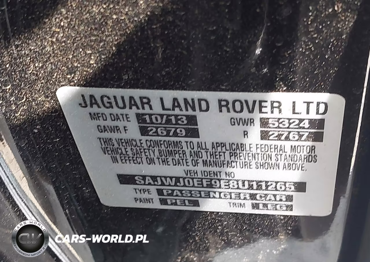 2014 Jaguar Xf V6 Sc VIN:SAJWJ0EF9E8U11265 - 9