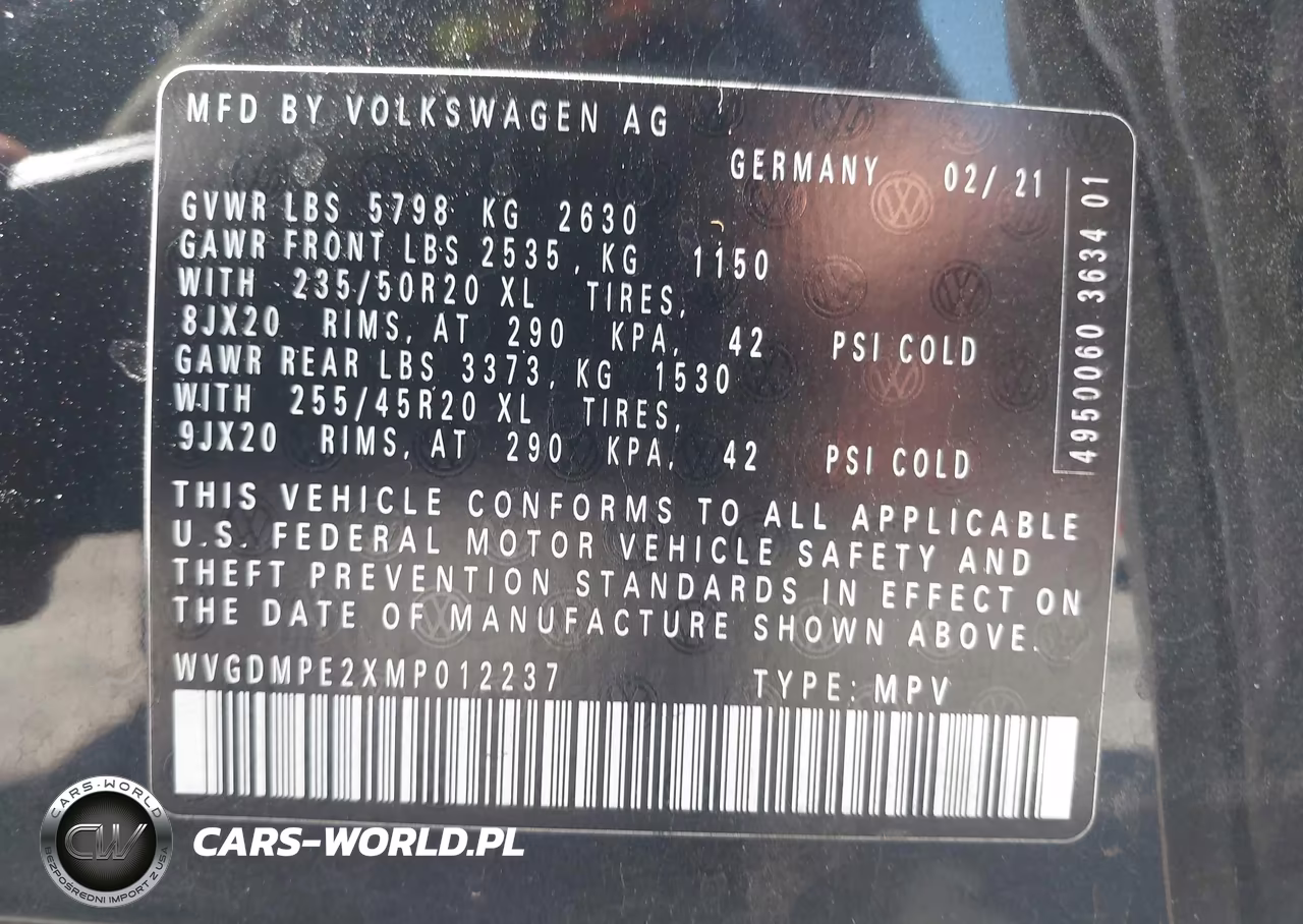 2021 Volkswagen Id.4 1St Edition VIN:WVGDMPE2XMP012237 - 9