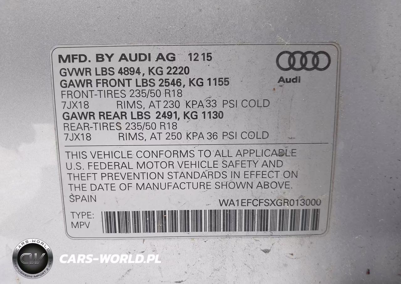 2016 Audi Q3 2.0T Premium Plus VIN:WA1EFCFSXGR013000 - 9