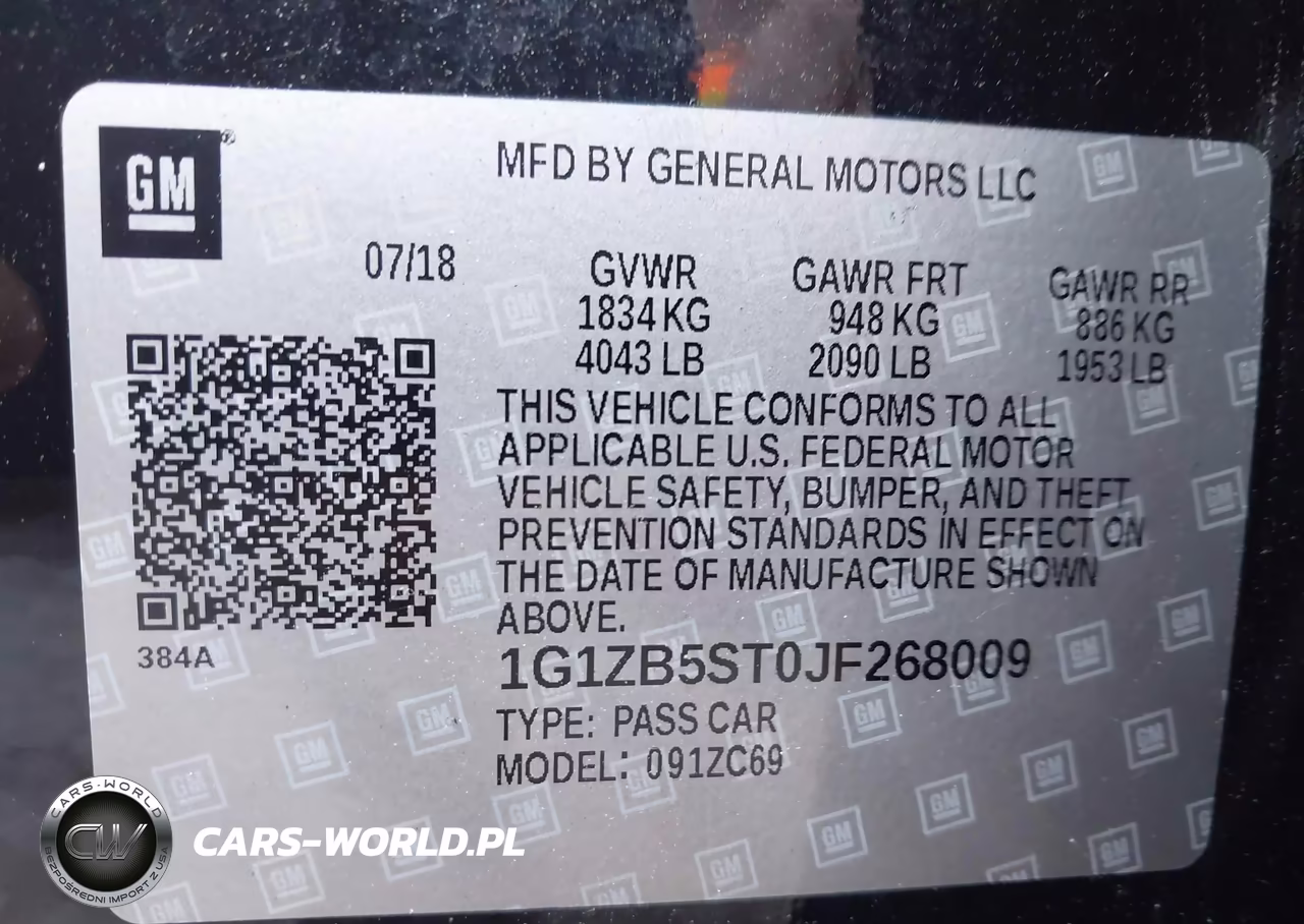 2018 Chevrolet Malibu 1Ls VIN:1G1ZB5ST0JF268009 - 9