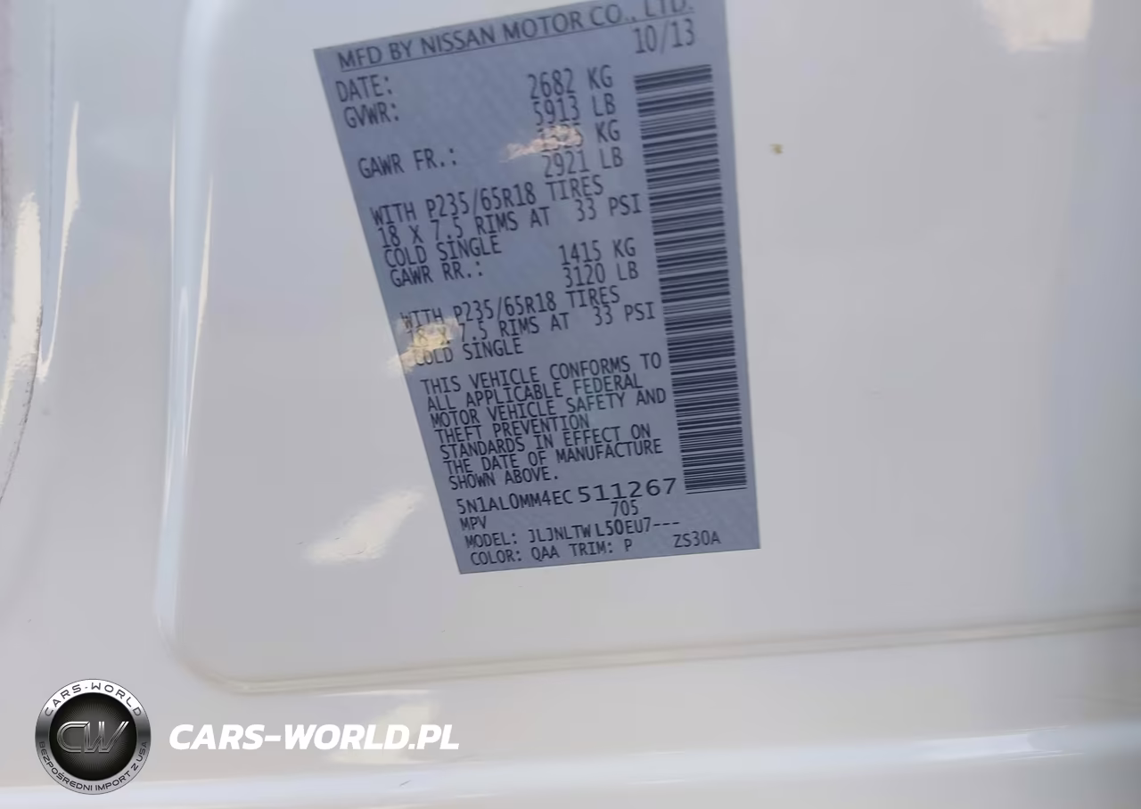 2014 Infiniti Qx60 VIN:5N1AL0MM4EC511267 - 9