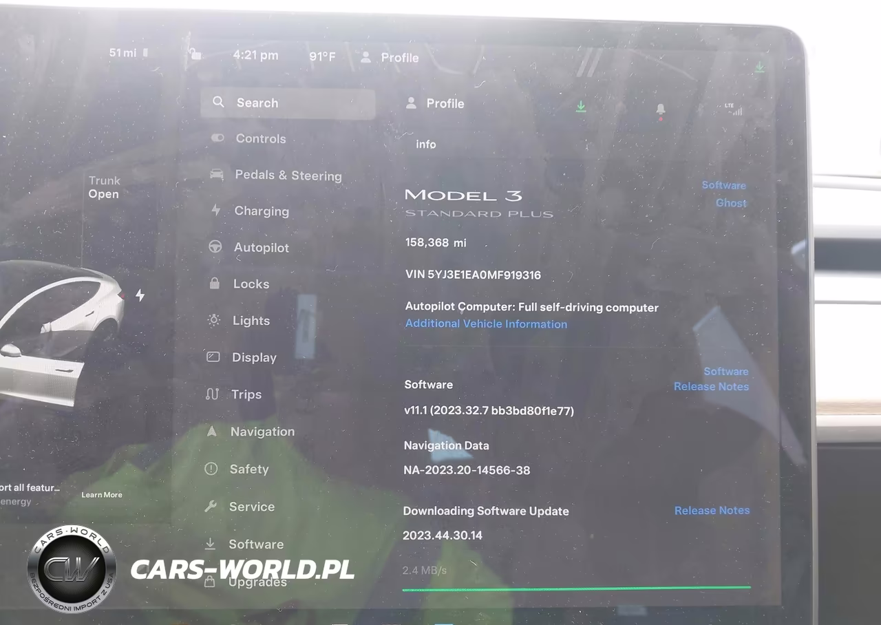 2021 Tesla Model 3 Standard Range Plus Rear-Wheel Drive VIN:5YJ3E1EA0MF919316 - 17
