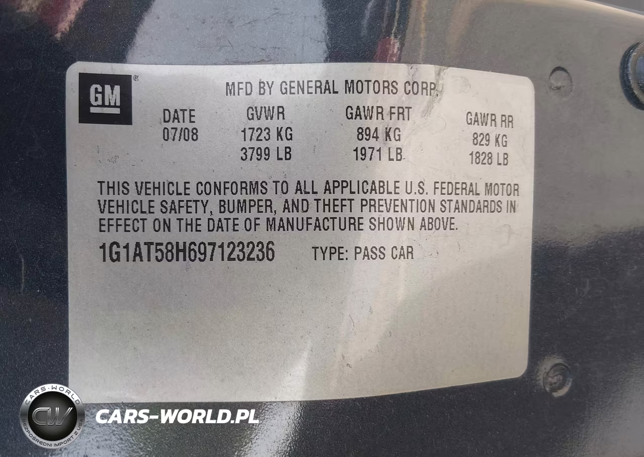 2009 Chevrolet Cobalt Lt VIN:1G1AT58H697123236 - 9