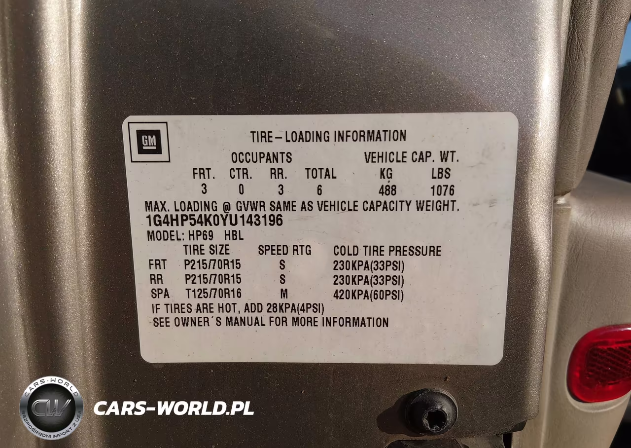 2000 Buick Lesabre Custom VIN:1G4HP54K0YU143196 - 9