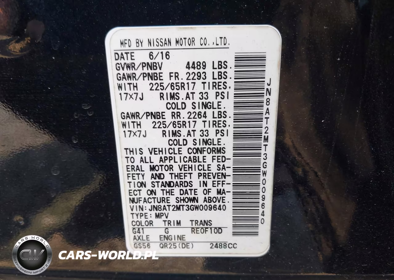 2016 Nissan Rogue S VIN:JN8AT2MT3GW009640 - 9
