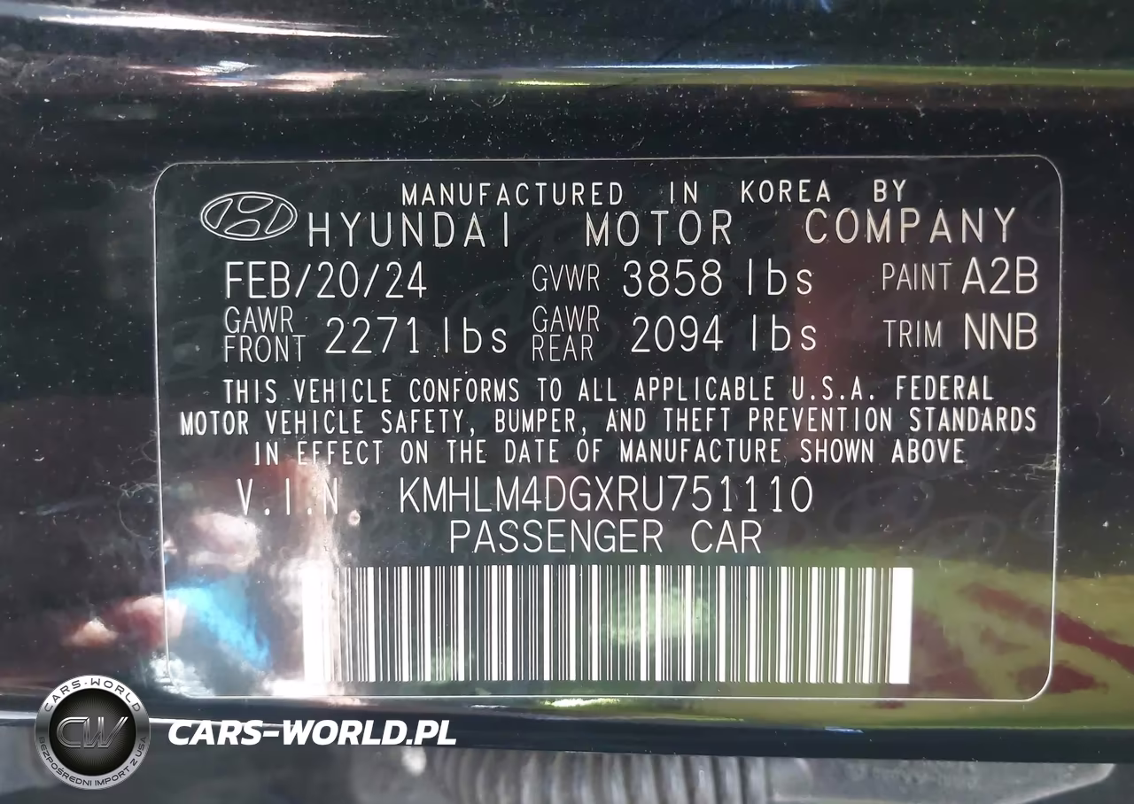 2024 Hyundai Elantra Sel VIN:KMHLM4DGXRU751110 - 9