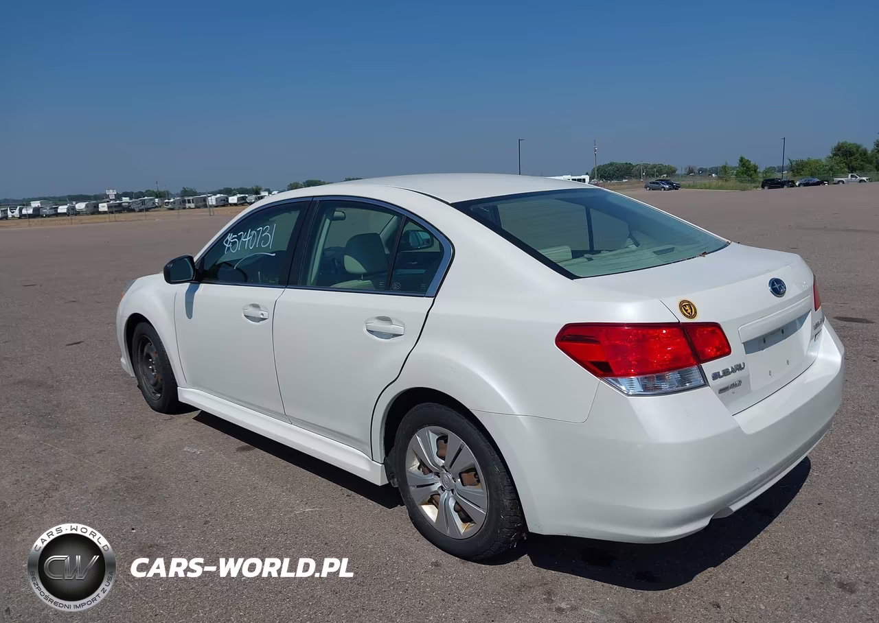 2011 Subaru Legacy 2.5I VIN:4S3BMAA67B1229164 - 3