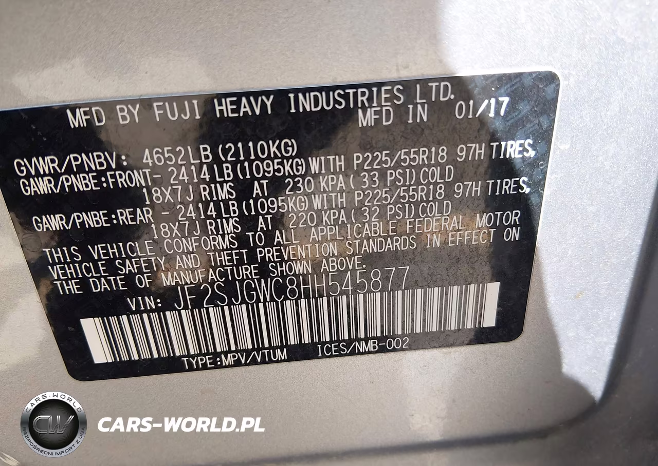 2017 Subaru Forester 2.0Xt Touring VIN:JF2SJGWC8HH545877 - 9