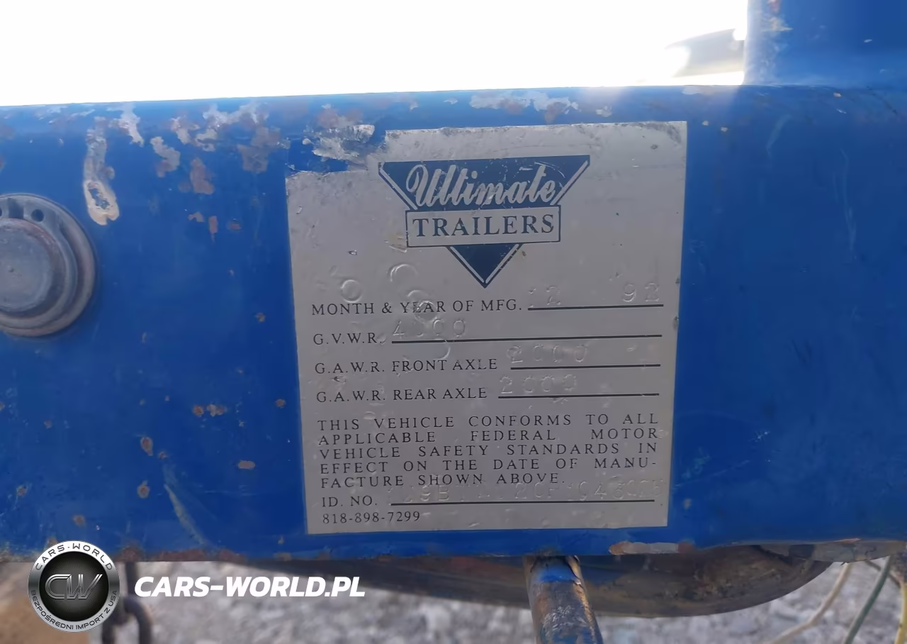 1992 Caliber One VIN:00000KAB25058K293 - 11