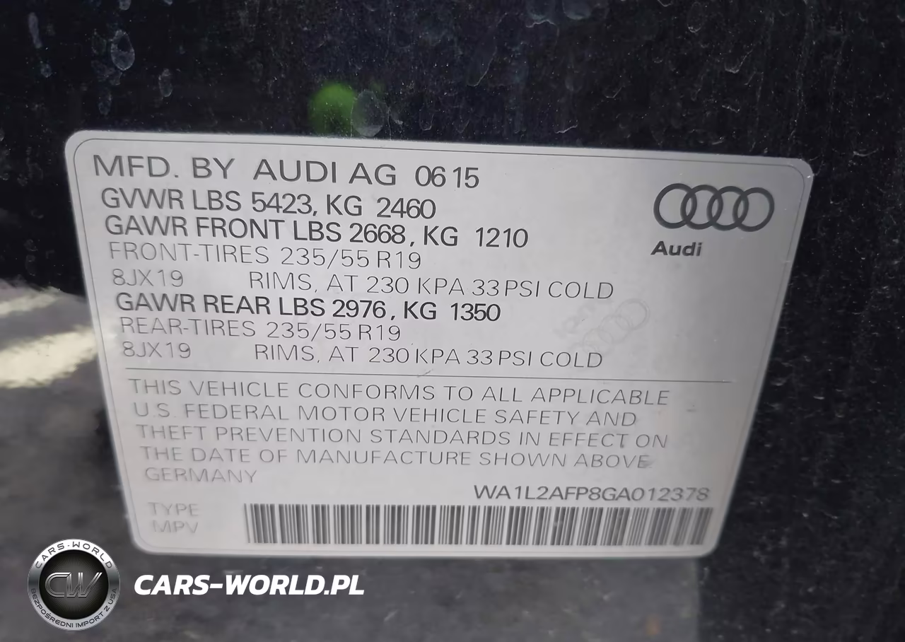 2016 Audi Q5 2.0T Premium VIN:WA1L2AFP8GA012378 - 9