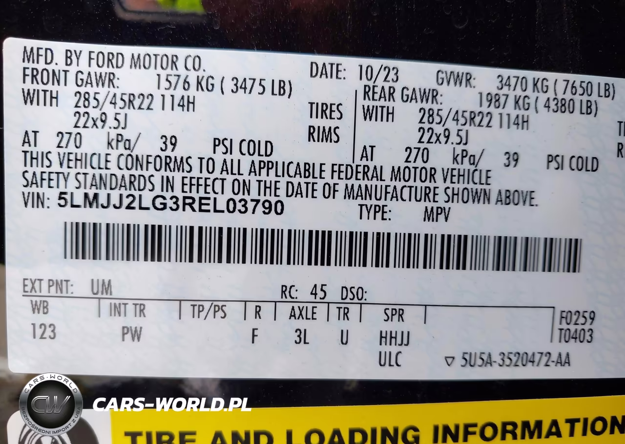 2024 Lincoln Navigator Reserve VIN:5LMJJ2LG3REL03790 - 9