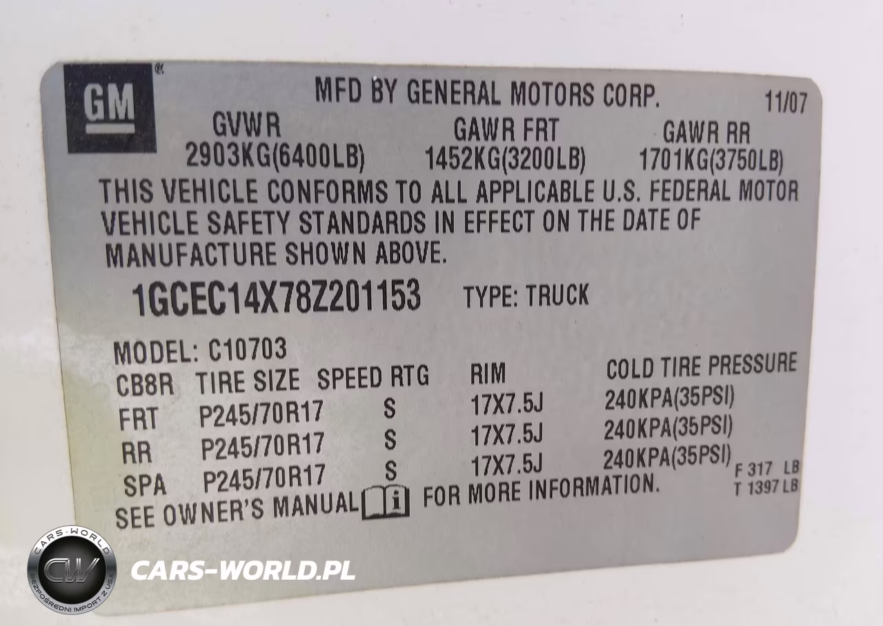 2008 Chevrolet Silverado 1500 Work Truck VIN:1GCEC14X78Z201153 - 9