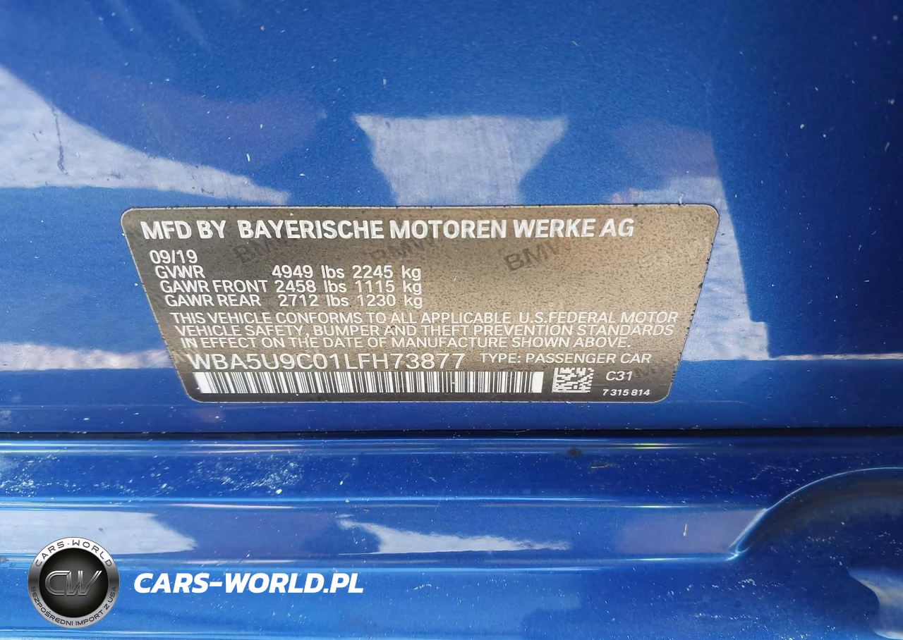 2020 BMW M340I M340I xDrive VIN:WBA5U9C01LFH73877 - 9