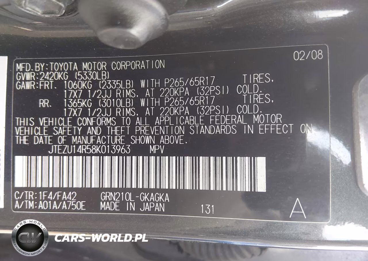 2008 Toyota 4Runner Sr5 V6 VIN:JTEZU14R58K013963 - 9