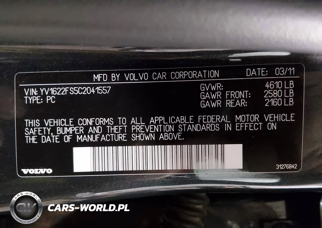 2012 Volvo S60 T5 VIN:YV1622FS5C2041557 - 9