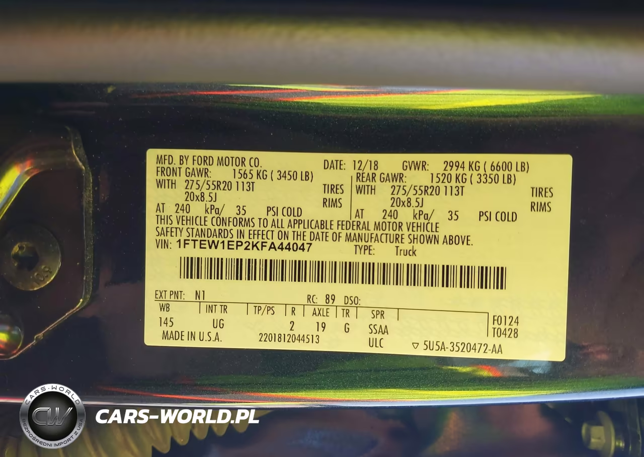2019 Ford F-150 Xlt VIN:1FTEW1EP2KFA44047 - 9