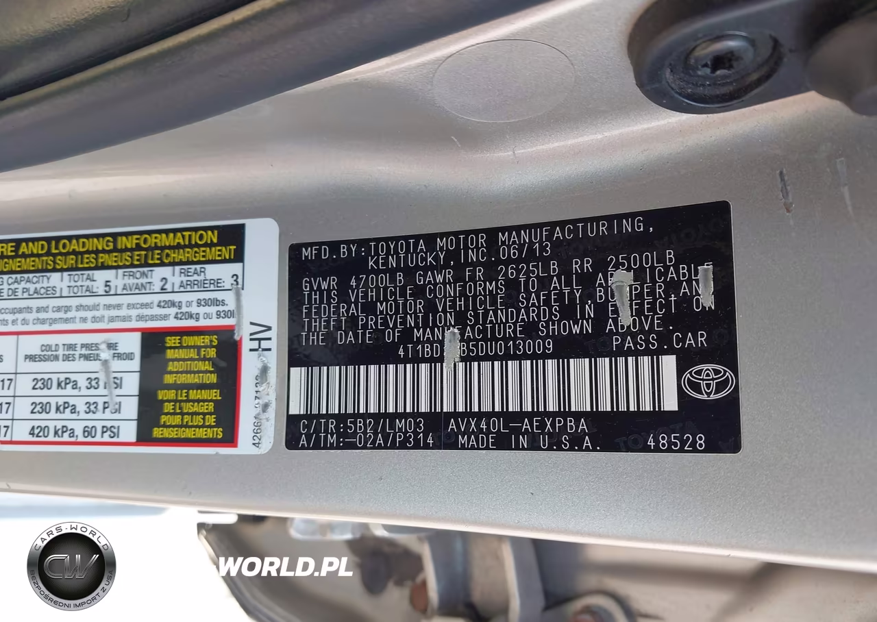 2013 Toyota Avalon Hybrid Limited VIN:4T1BD1EB5DU013009 - 9