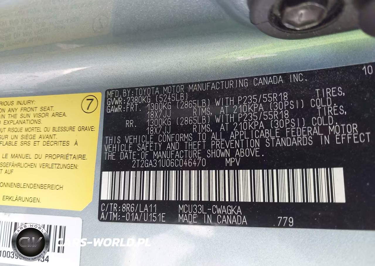 2006 Lexus Rx 330 VIN:2T2GA31U06C046470 - 9