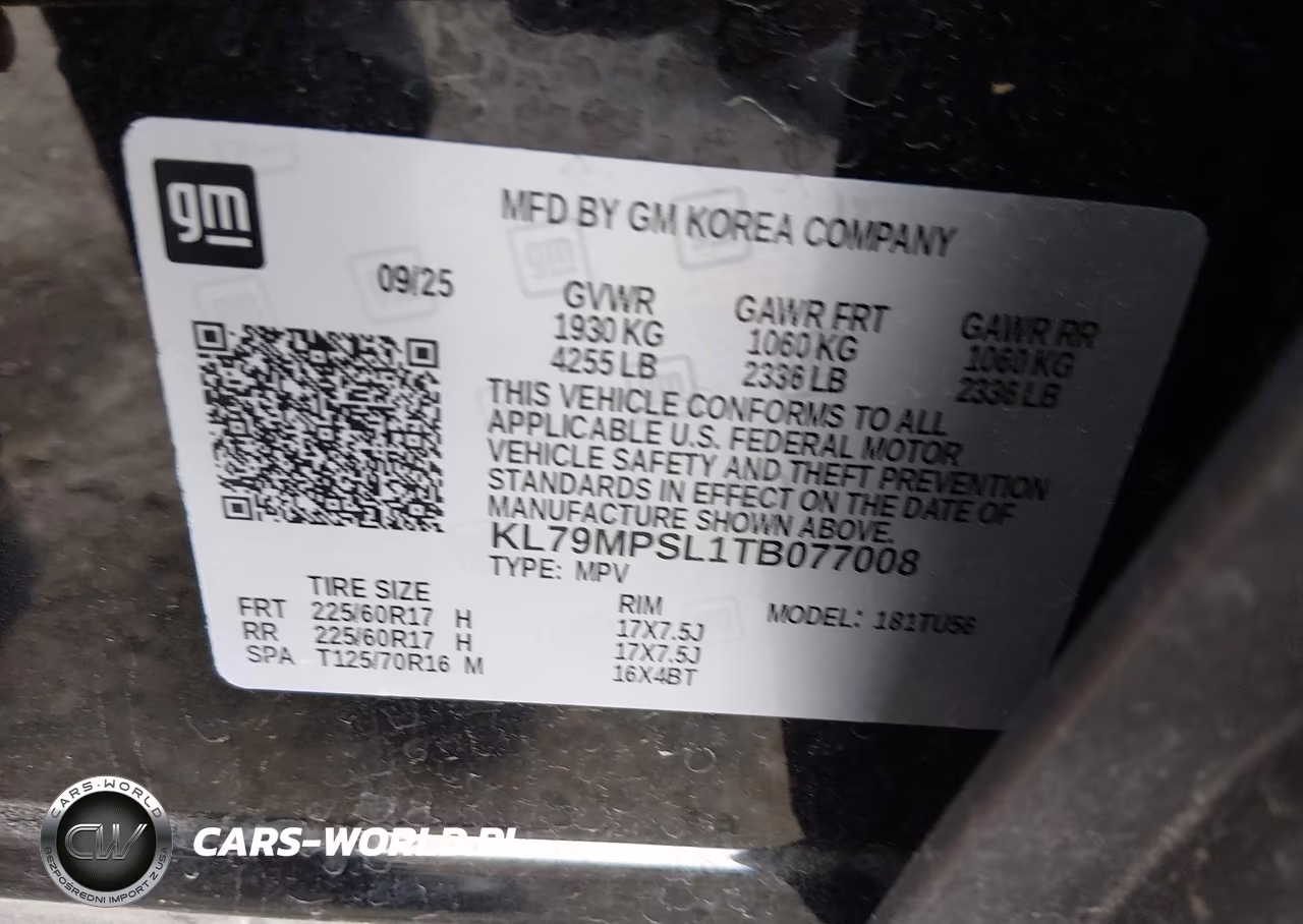 2026 Chevrolet Trailblazer Fwd Lt VIN:KL79MPSL1TB077008 - 9