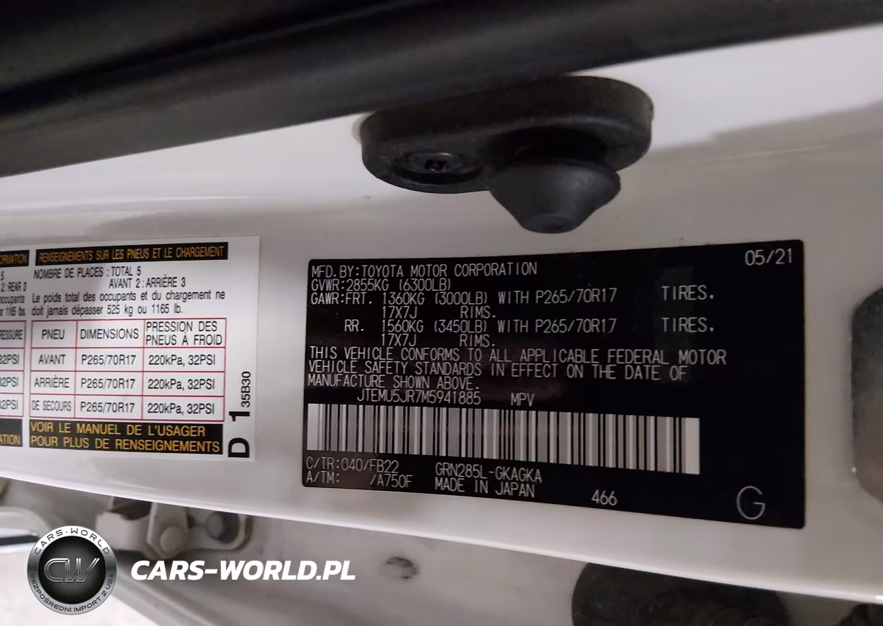 2021 Toyota 4Runner Sr5 VIN:JTEMU5JR7M5941885 - 9
