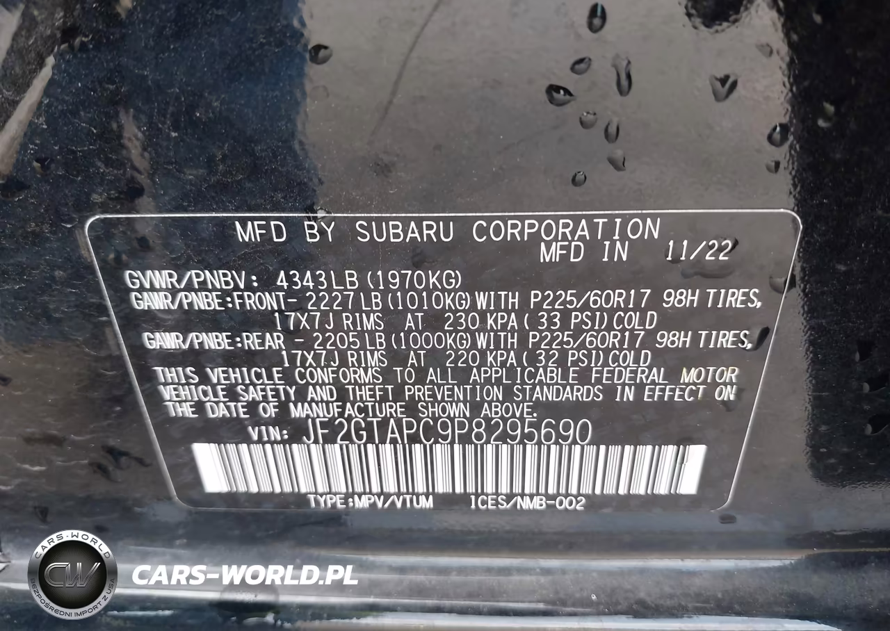 2023 Subaru Crosstrek Premium VIN:JF2GTAPC9P8295690 - 9