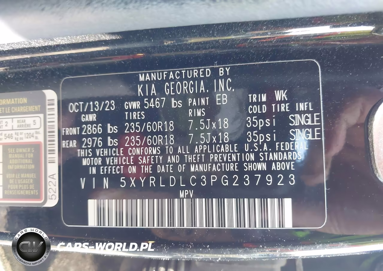 2023 Kia Sorento X-Line S VIN:5XYRLDLC3PG237923 - 9