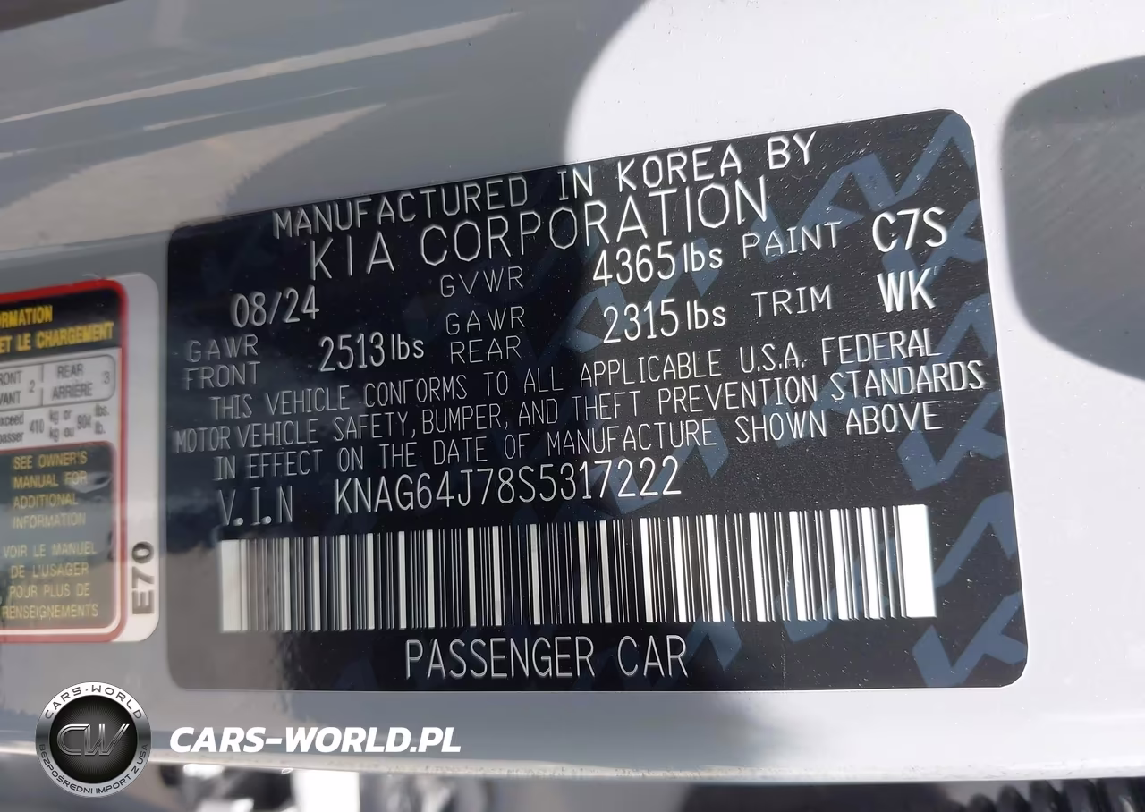 2025 Kia K5 Gt-Line VIN:KNAG64J78S5317222 - 9