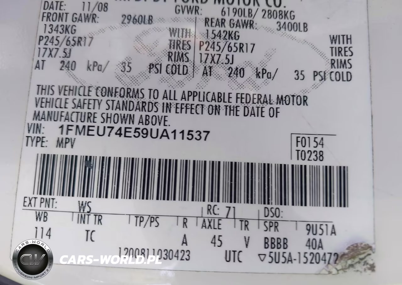 2009 Ford Explorer Eddie Bauer VIN:1FMEU74E59UA11537 - 9