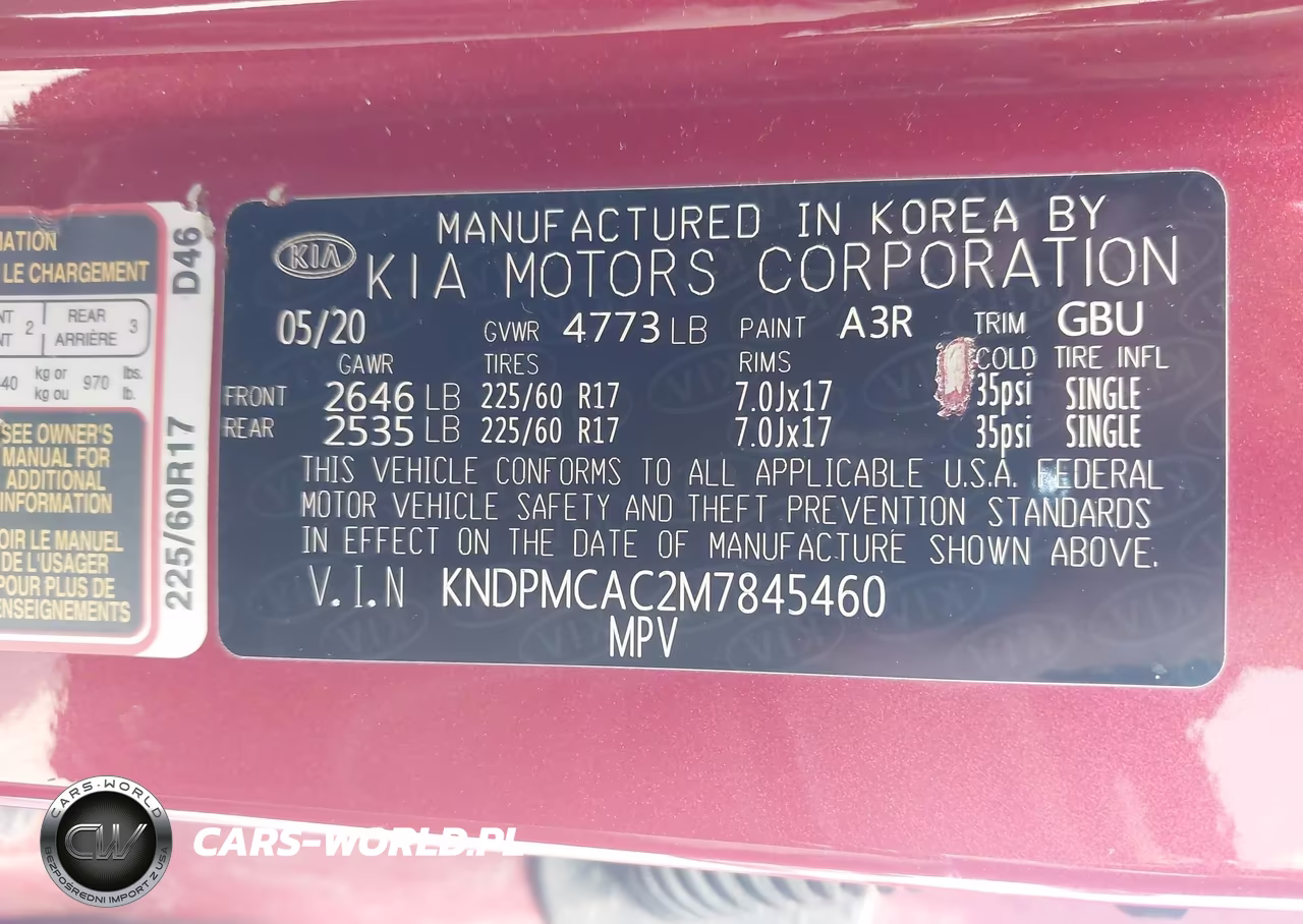2021 Kia Sportage Lx VIN:KNDPMCAC2M7845460 - 9