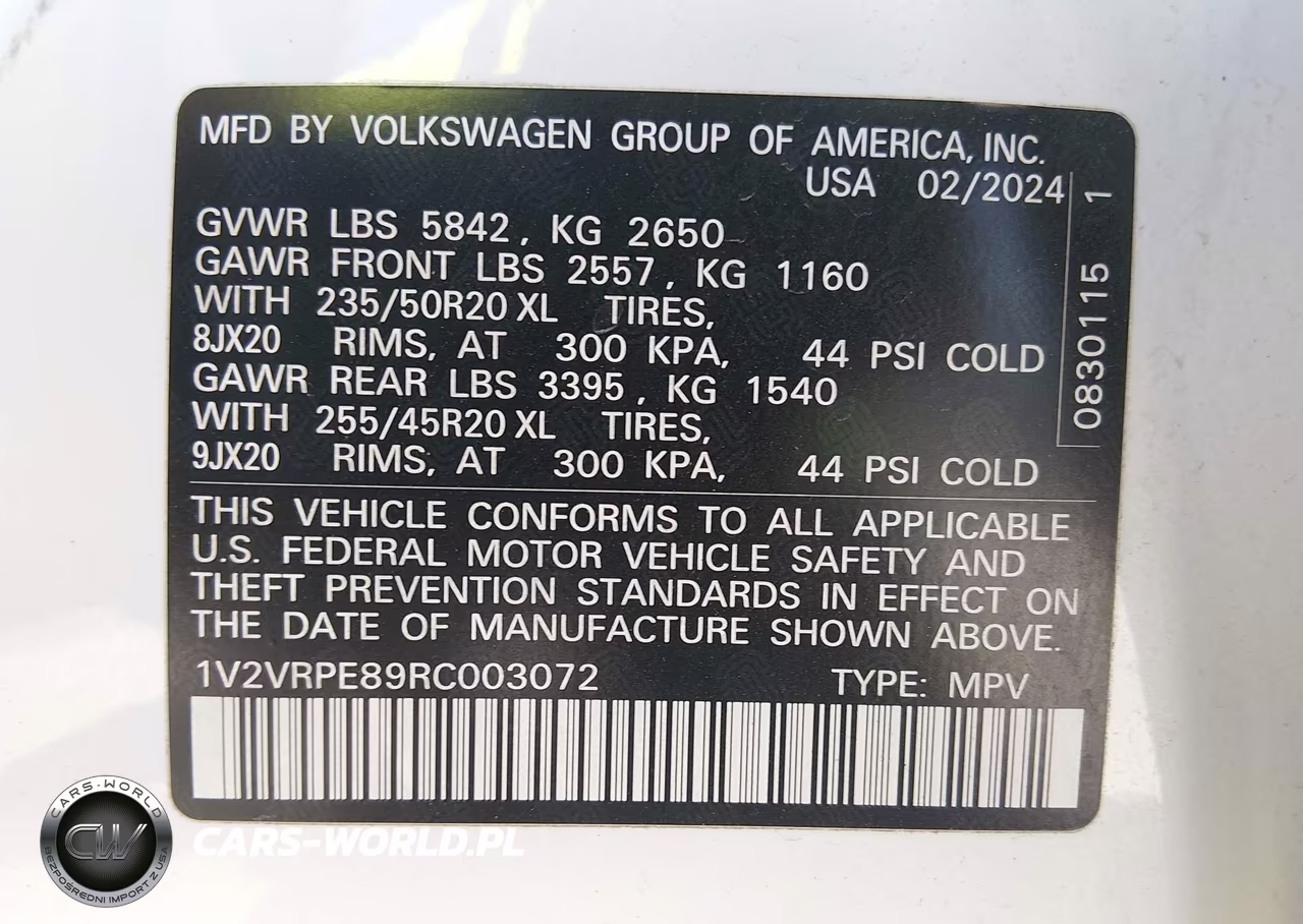 2024 Volkswagen Id.4 Pro S VIN:1V2VRPE89RC003072 - 9