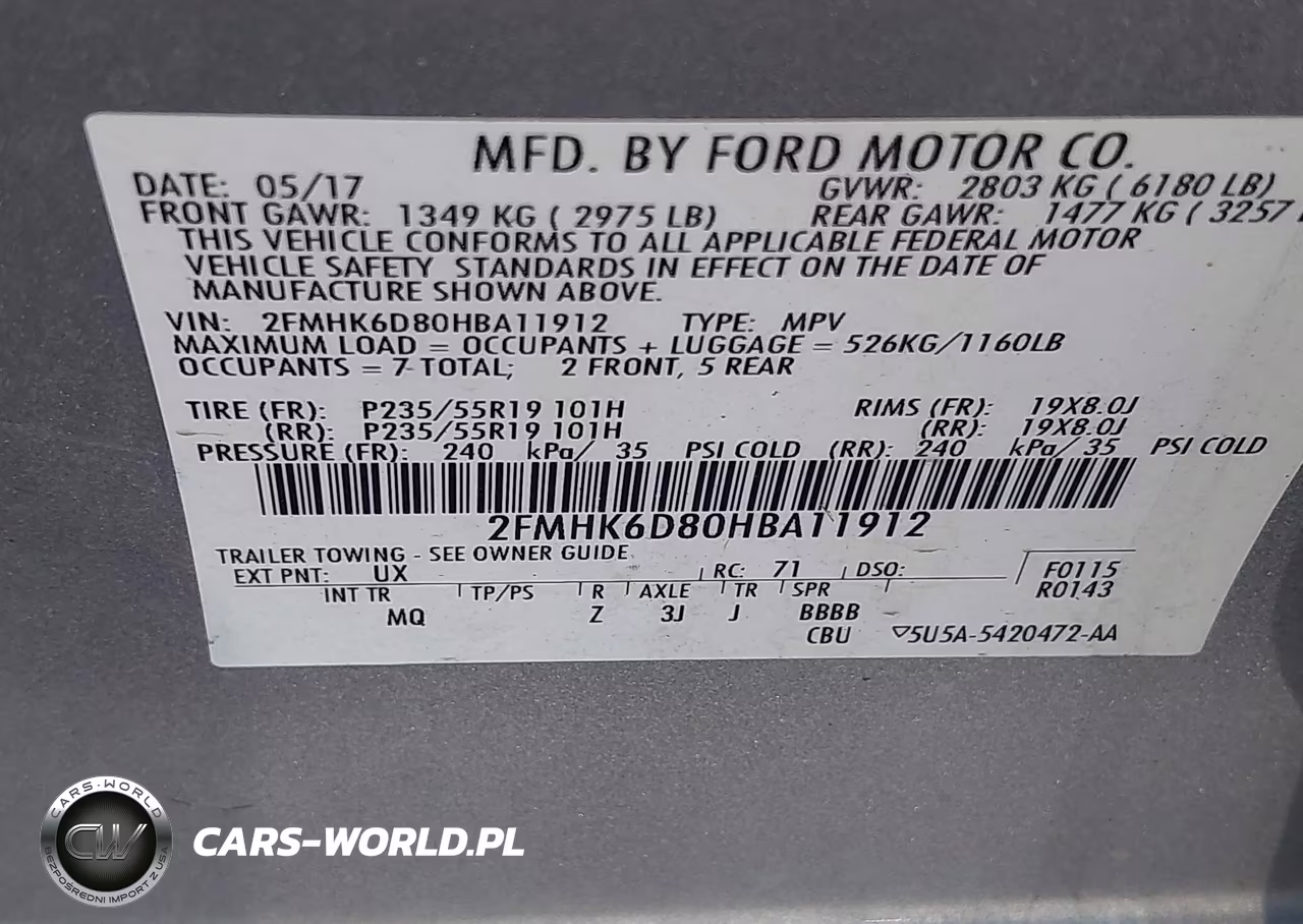 2017 Ford Flex Limited VIN:2FMHK6D80HBA11912 - 9