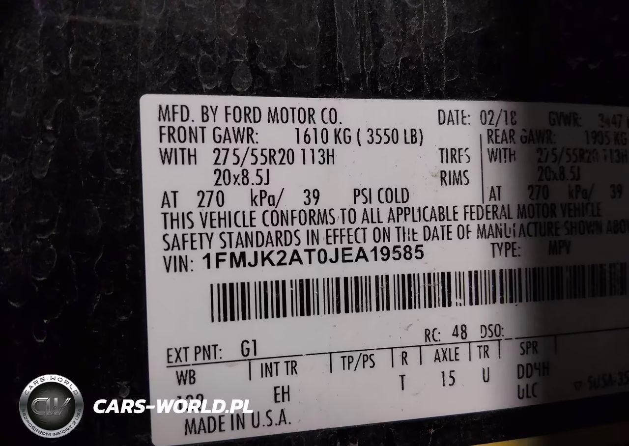 2018 Ford Expedition Max Limited VIN:1FMJK2AT0JEA19585 - 9